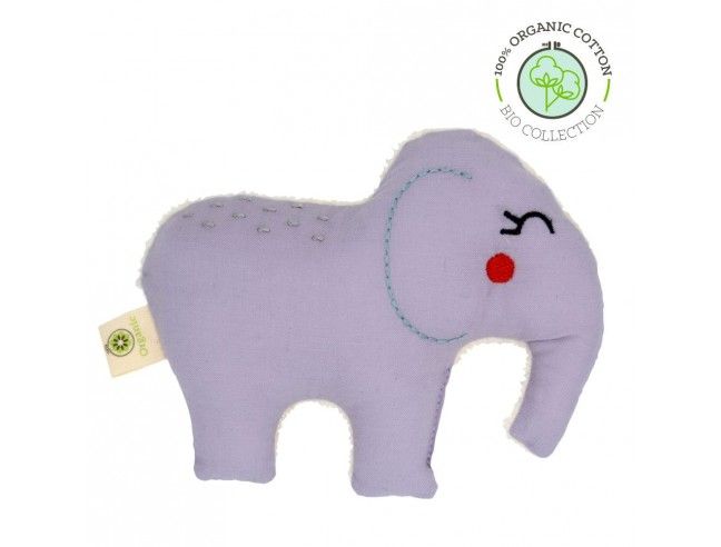 Sonajero algodón orgánico Apunt Barcelona Elefante