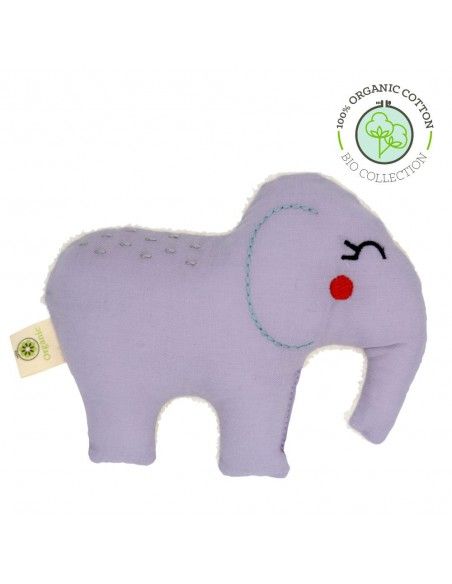 Sonajero algodón orgánico Apunt Barcelona Elefante