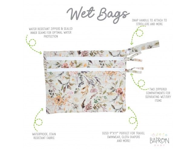 Bolsa impermeable Boho Floral BAPRON BABY