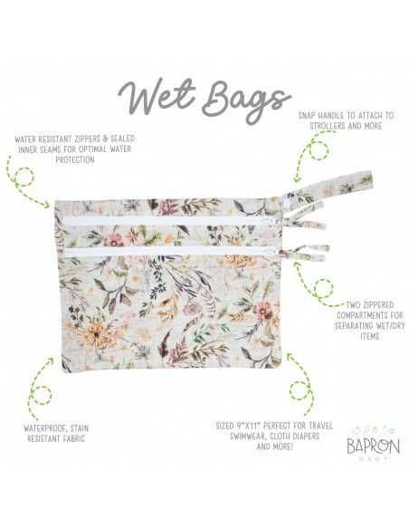 Bolsa impermeable Boho Floral BAPRON BABY