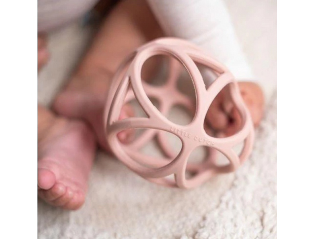 Pelota sensorial silicona Rosa Little Dutch