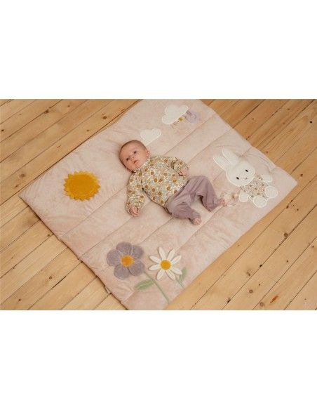 Manta de juego para bebés MIFFY VINTAGE FLORES LITTLE DUTCH