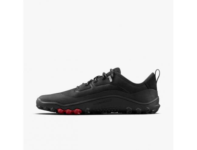 TRACKER LEATHER LOW Obsidian MEN Vivo Barefoot
