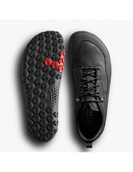 TRACKER LEATHER LOW Obsidian MEN Vivo Barefoot