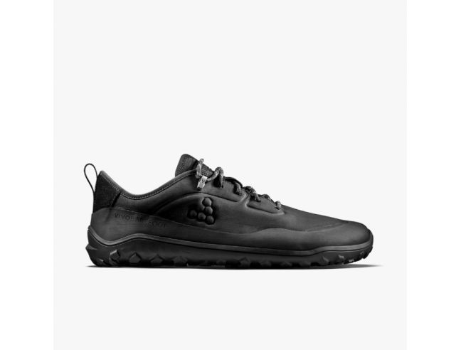 TRACKER LEATHER LOW Obsidian MEN Vivo Barefoot