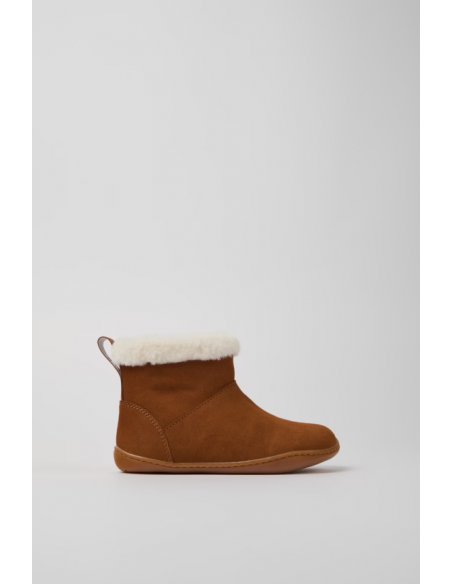 Botín Peu Kids Camper Camel forrada