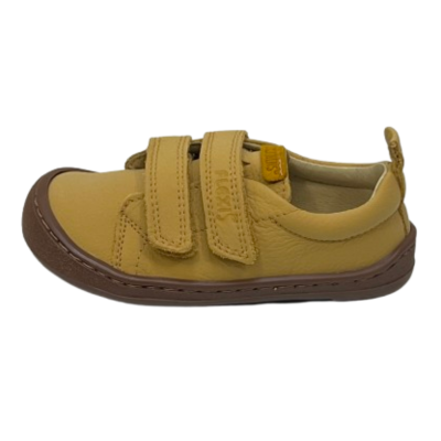 Deportiva barefoot Flexi Nens Piel LAVANDA MOSTAZA