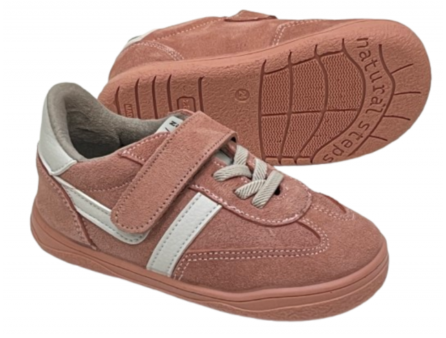 Deportiva barefoot Milán Piel Antic Rosa Zapy