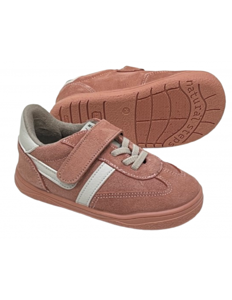 Deportiva barefoot Milán Piel Antic Rosa Zapy