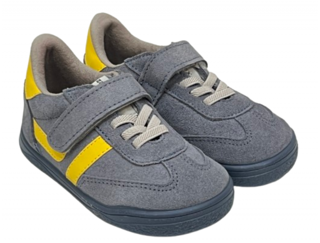Deportiva barefoot Milán Gris/Amarillo Zapy