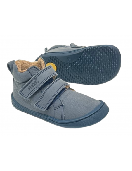Botín forrado doble velcro Lavanda Marino Merinilla Flexi Nens