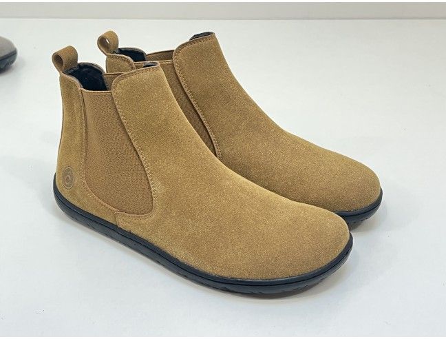 Botín barefoot Coqueflex (Cow Suede Tabaco)