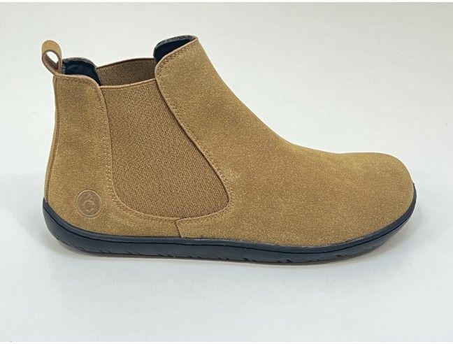 Botín barefoot Coqueflex (Cow Suede Tabaco)