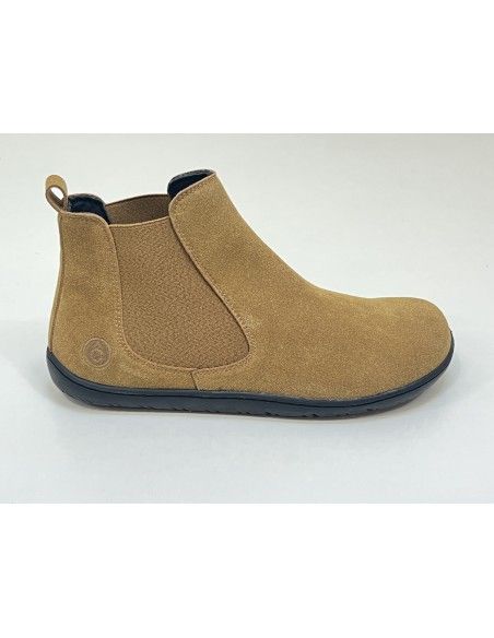 Botín barefoot Coqueflex (Cow Suede Tabaco)