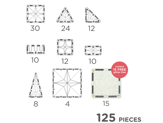 Bloques magnéticos INVENTIVE 110+15 piezas...