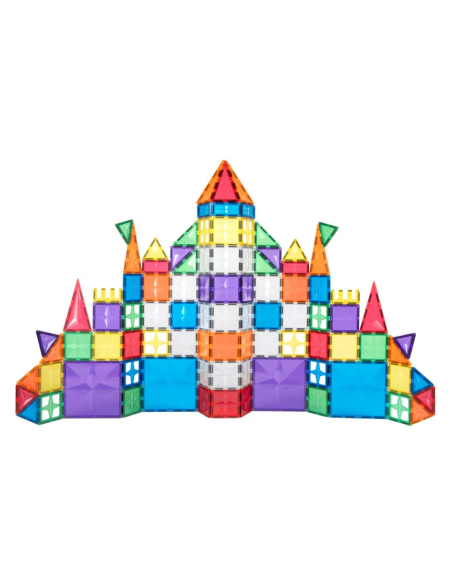 Bloques magnéticos INVENTIVE 110+15 piezas Glitter CleverClixx (Colores vivos)