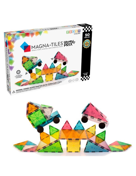 Construcción magnética Magna-Tiles Grand Prix Set 50 pcs