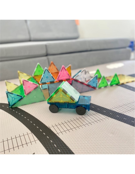 Construcción magnética Magna-Tiles Grand Prix Set 50 pcs