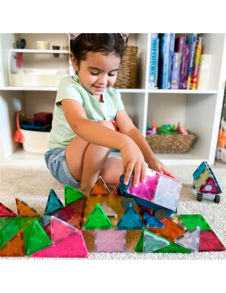 Construcción magnética Magna-Tiles Grand Prix Set 50 pcs