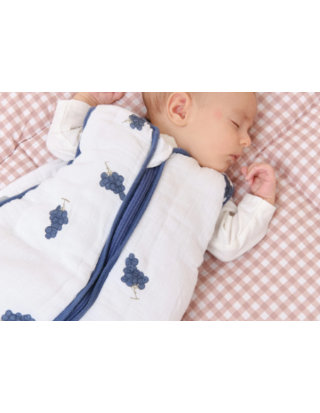Saco de dormir Molis&Co - Muselina - Grapes - TOG 2.5