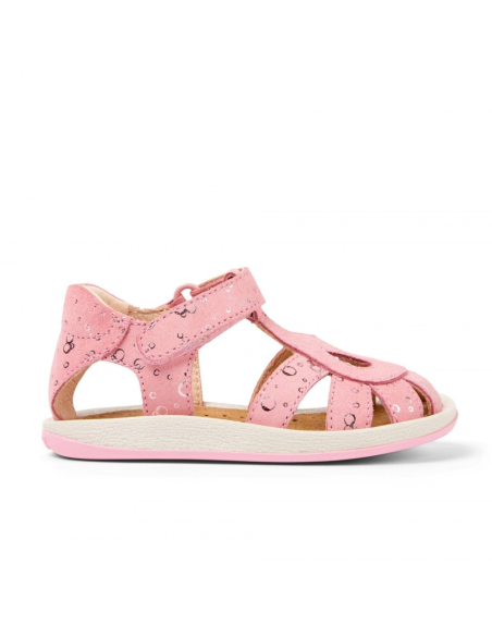 CAMPER SANDALIA BICHO TIRAS ENTRELAZADAS ROSA METALIZADO SS24