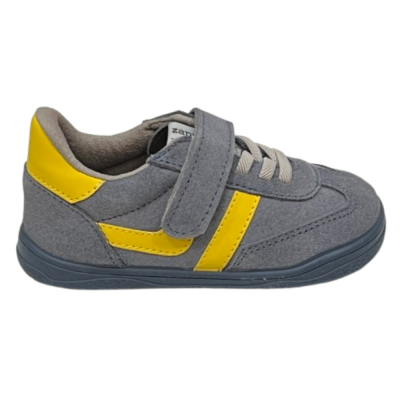 Deportiva barefoot Milán Gris/Amarillo Zapy