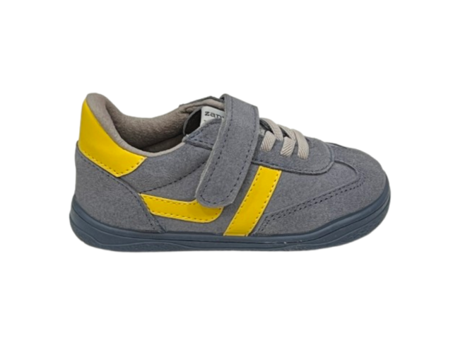 Deportiva barefoot Milán Gris/Amarillo Zapy