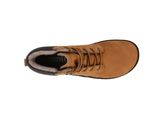 Botín barefoot con cordones Camel bLifestyle