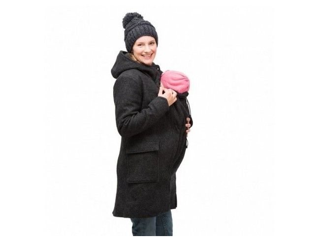 Abrigo Maternidad Lana MAMALILA (GRIS)
