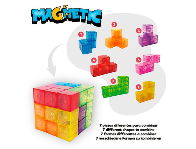 Cubo Rompecabezas 3D magnético - Magic Magnetic...