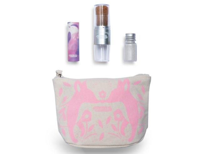Estuche Namaki Pink Pincel Polvos + Labial