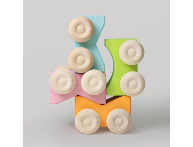 Juego de vehículos Stacking Cars Pink Grimm´s