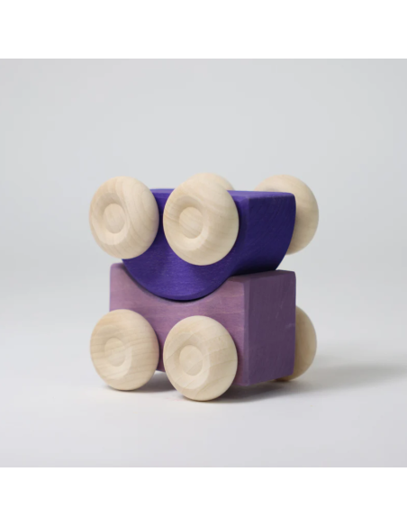 Juego de vehículos Stacking Cars Purple Grimm´s