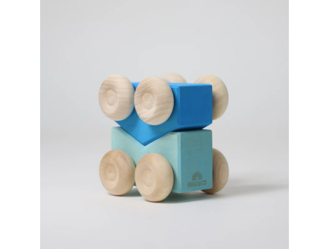 Juego de vehículos Stacking Cars Blue Grimm´s