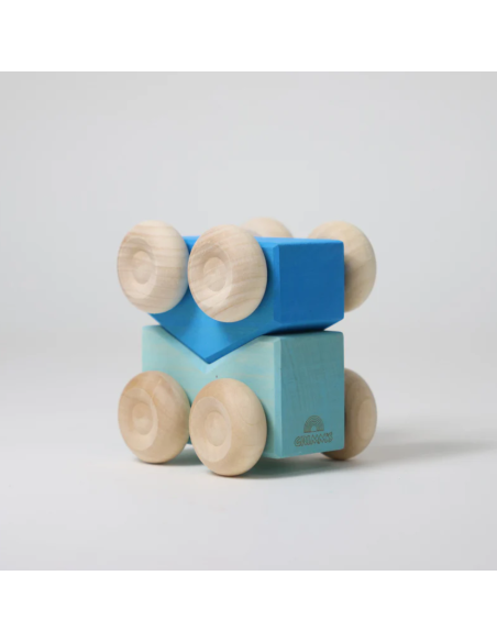Juego de vehículos Stacking Cars Blue Grimm´s