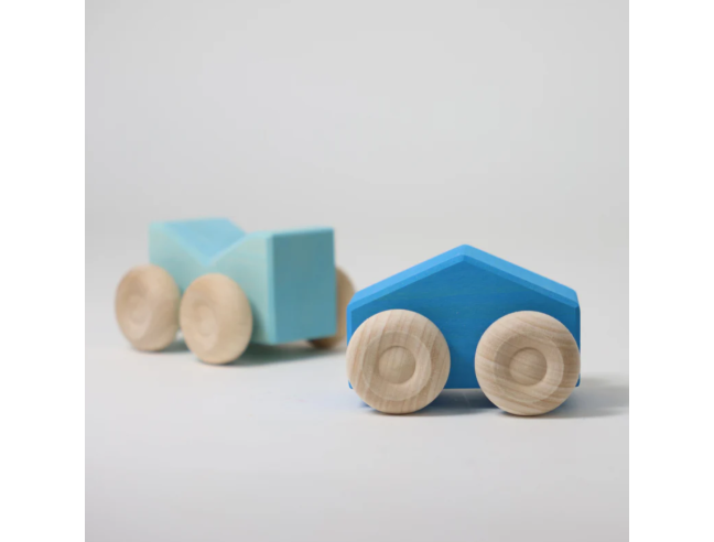 Juego de vehículos Stacking Cars Blue Grimm´s