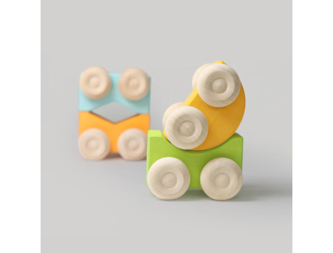 Juego de vehículos Stacking Cars Green Grimm´s