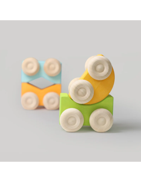 Juego de vehículos Stacking Cars Green Grimm´s