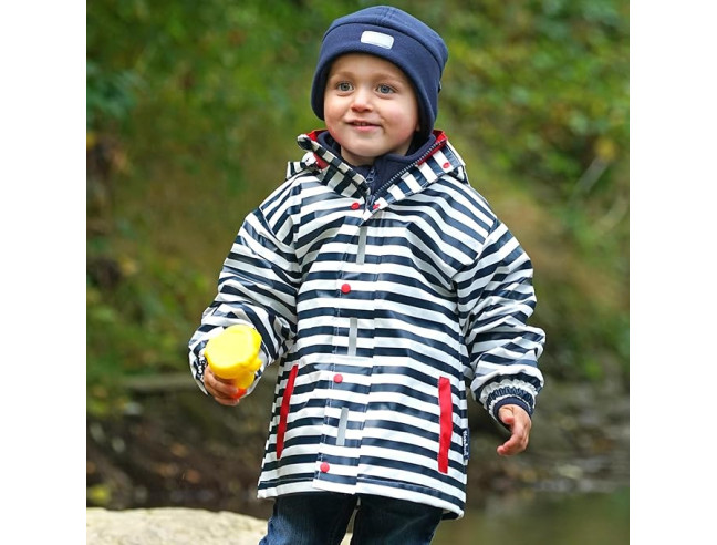 Chaqueta impermeable infantil Playshoes Rayas
