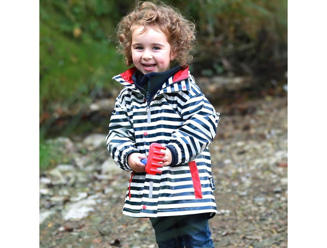 Chaqueta impermeable infantil Playshoes Rayas