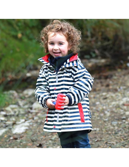Chaqueta impermeable infantil Playshoes Rayas