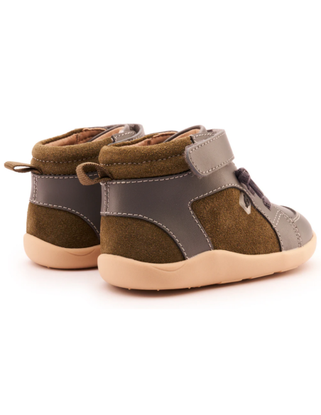 Deportiva Elástico+Velcro WOODFORD Suede Grey Old Soles