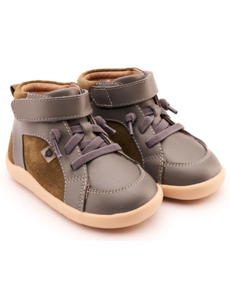 Deportiva Elástico+Velcro WOODFORD Suede Grey Old Soles