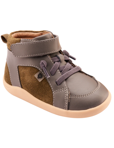 Deportiva Elástico+Velcro WOODFORD Suede Grey Old Soles