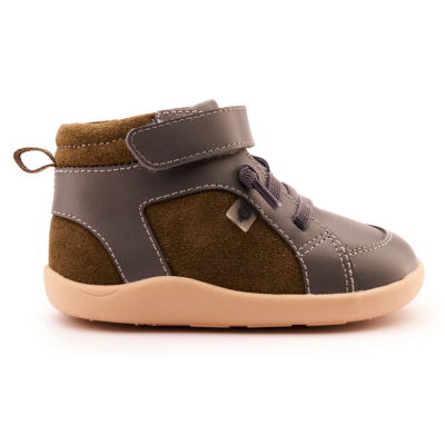 Deportiva Elástico+Velcro WOODFORD Suede Grey Old Soles