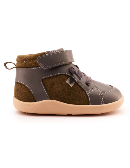 Deportiva Elástico+Velcro WOODFORD Suede Grey Old Soles