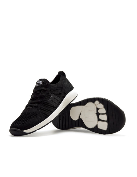 Deportiva barefoot tejida Knit Negro Mustang