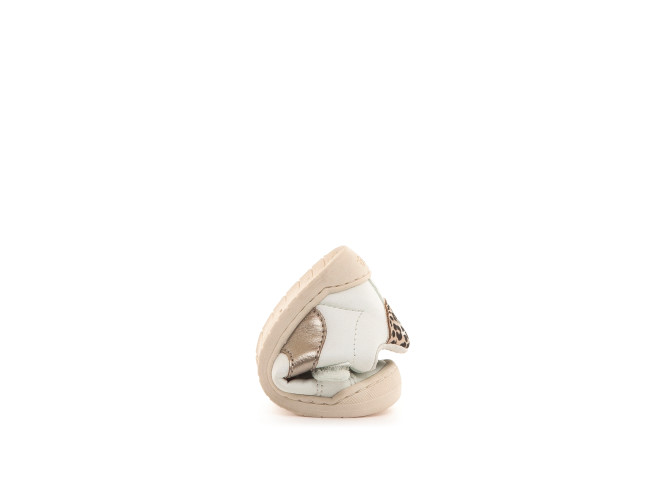 Deportiva barefoot FREE-BABY Modern Blanco/Oro...