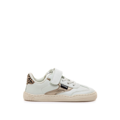 Deportiva barefoot FREE Modern Blanco/Oro Mustang Free