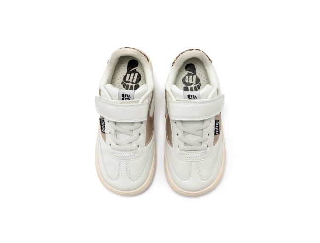 Deportiva barefoot FREE Modern Blanco/Oro...
